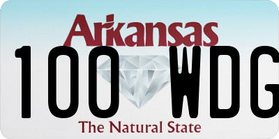 AR license plate 100WDG