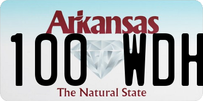 AR license plate 100WDH