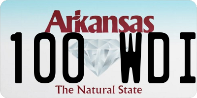 AR license plate 100WDI
