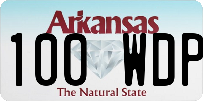 AR license plate 100WDP