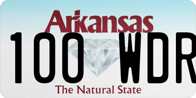 AR license plate 100WDR