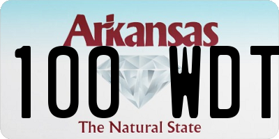 AR license plate 100WDT