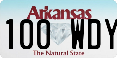 AR license plate 100WDY