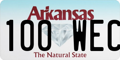 AR license plate 100WEC