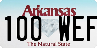 AR license plate 100WEF