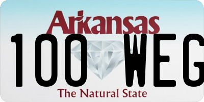 AR license plate 100WEG