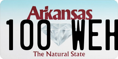 AR license plate 100WEH