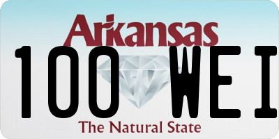 AR license plate 100WEI