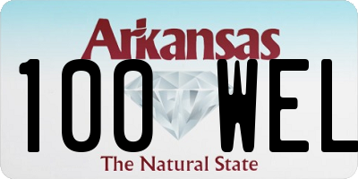 AR license plate 100WEL