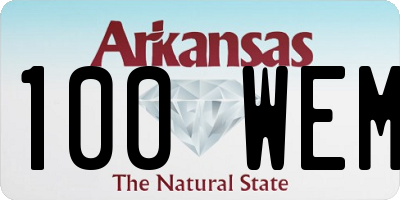 AR license plate 100WEM