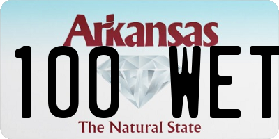 AR license plate 100WET