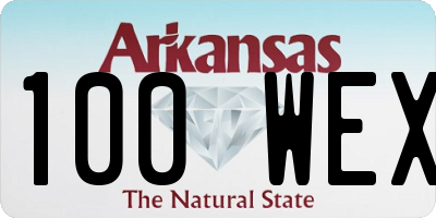 AR license plate 100WEX