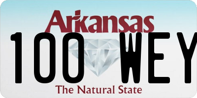 AR license plate 100WEY