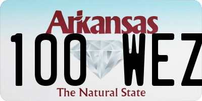 AR license plate 100WEZ