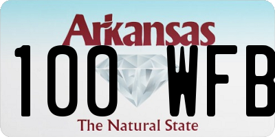 AR license plate 100WFB