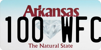 AR license plate 100WFC