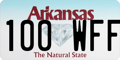 AR license plate 100WFF