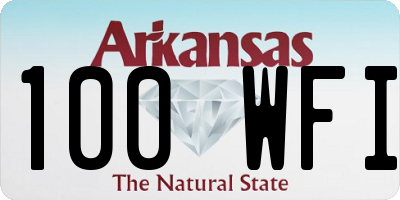 AR license plate 100WFI