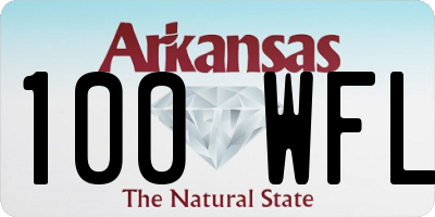 AR license plate 100WFL