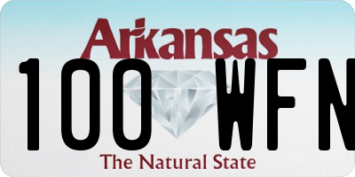 AR license plate 100WFN