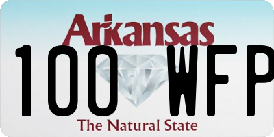 AR license plate 100WFP