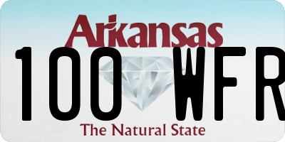 AR license plate 100WFR