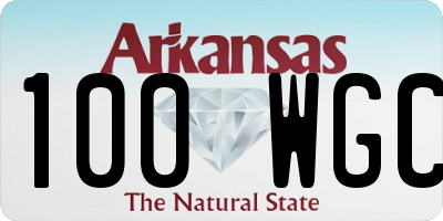 AR license plate 100WGC