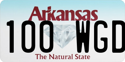 AR license plate 100WGD