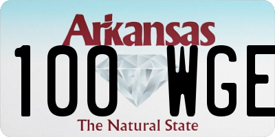 AR license plate 100WGE