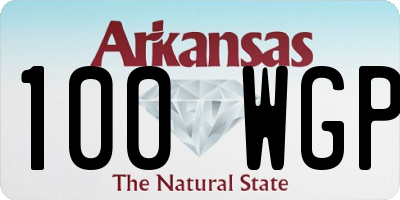 AR license plate 100WGP