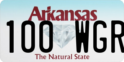 AR license plate 100WGR