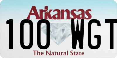 AR license plate 100WGT