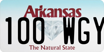 AR license plate 100WGY