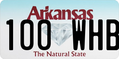 AR license plate 100WHB