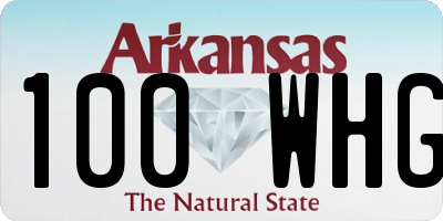 AR license plate 100WHG