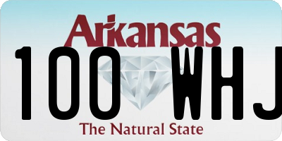 AR license plate 100WHJ