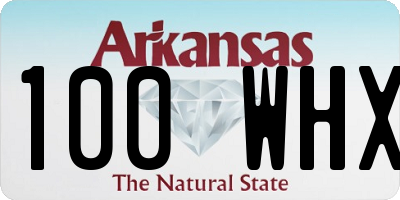 AR license plate 100WHX