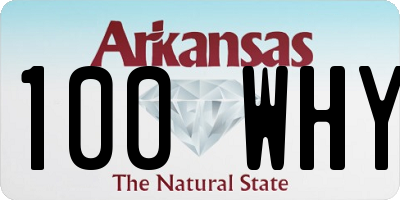 AR license plate 100WHY