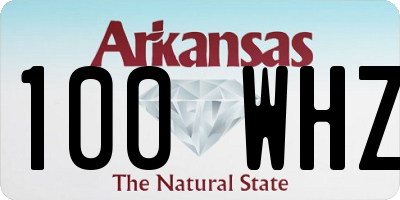 AR license plate 100WHZ