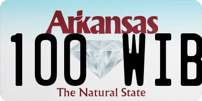 AR license plate 100WIB