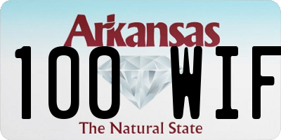 AR license plate 100WIF