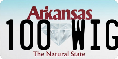 AR license plate 100WIG