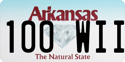 AR license plate 100WII