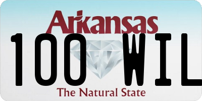 AR license plate 100WIL