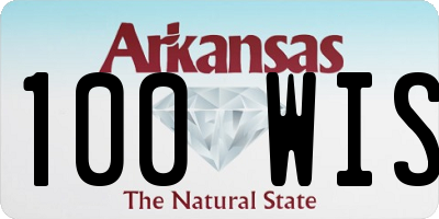 AR license plate 100WIS