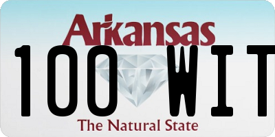 AR license plate 100WIT