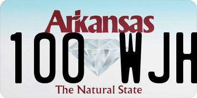 AR license plate 100WJH