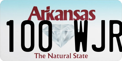 AR license plate 100WJR