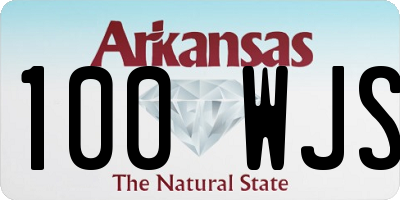 AR license plate 100WJS