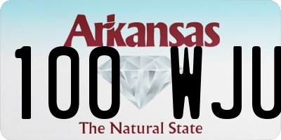 AR license plate 100WJU